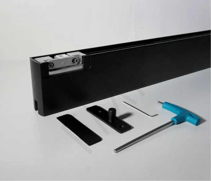 4" Commercial Top Door Rail