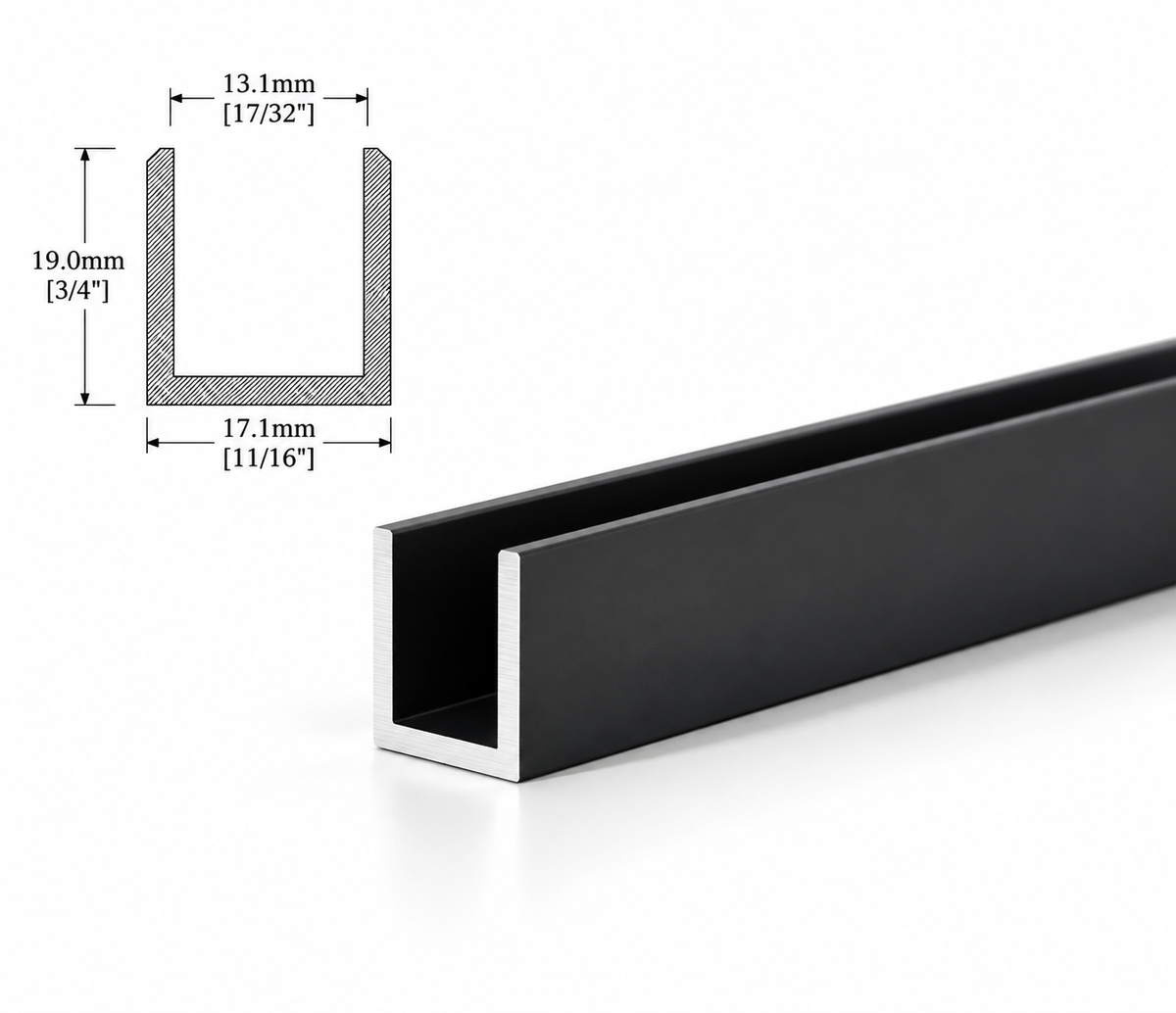 12MM Standard U-Channel