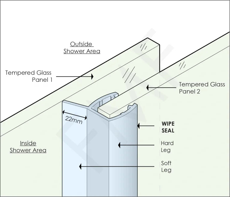 10mm Sliding Door Wipe Seal