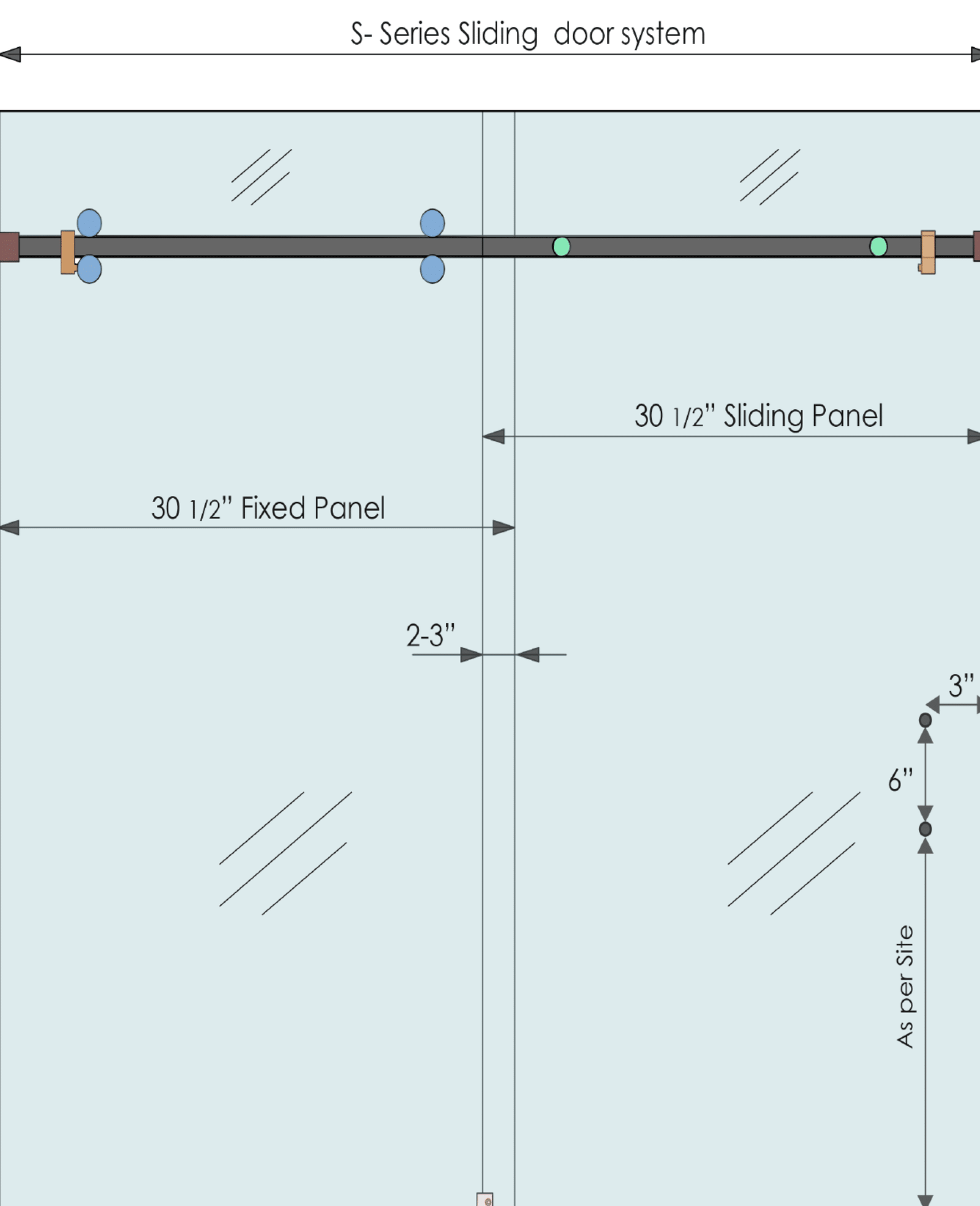 S-Series Stock Sliding Door Set