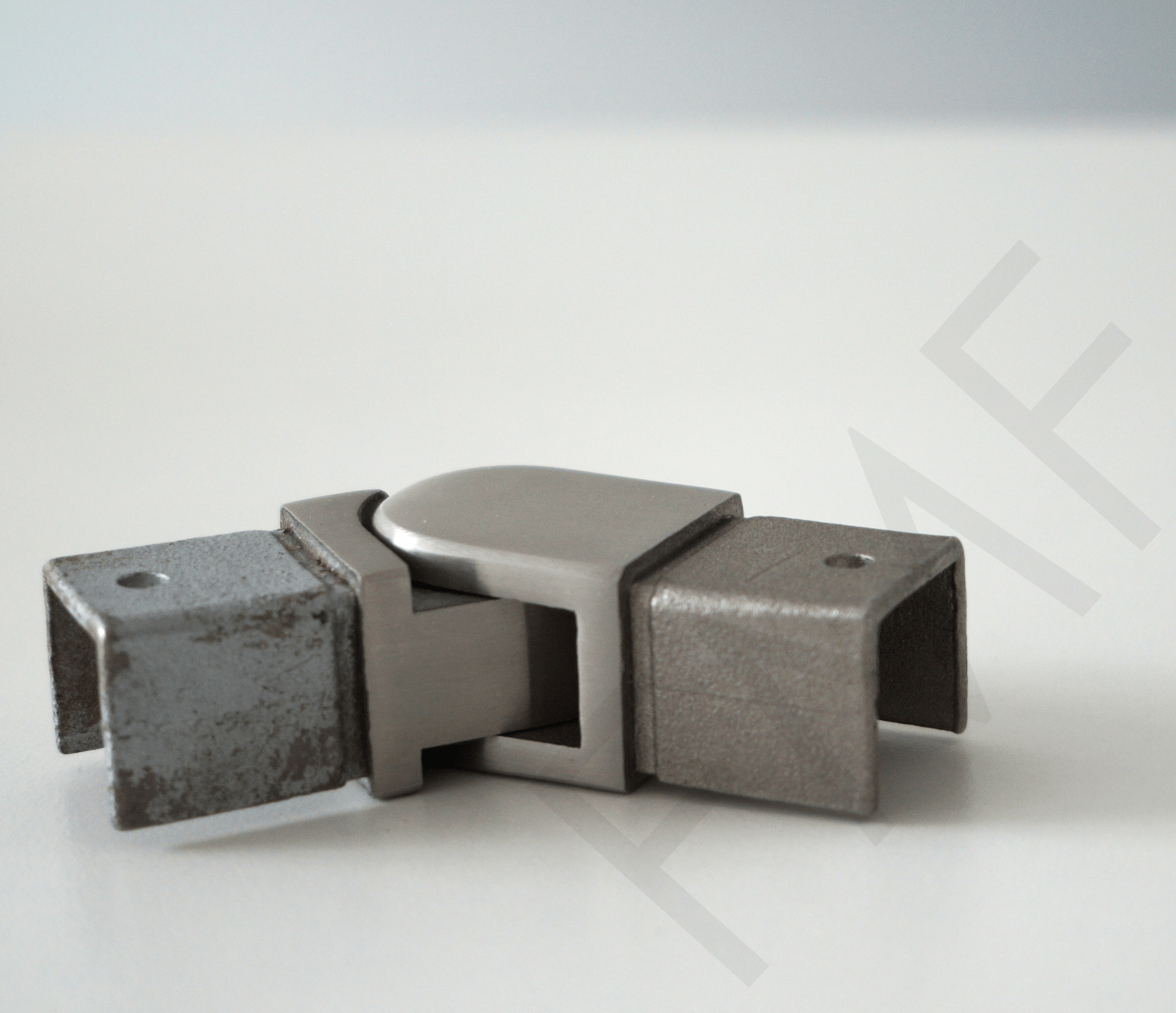 90° Adjustable H-Elbow for 25x21mm Square Cap Handrail