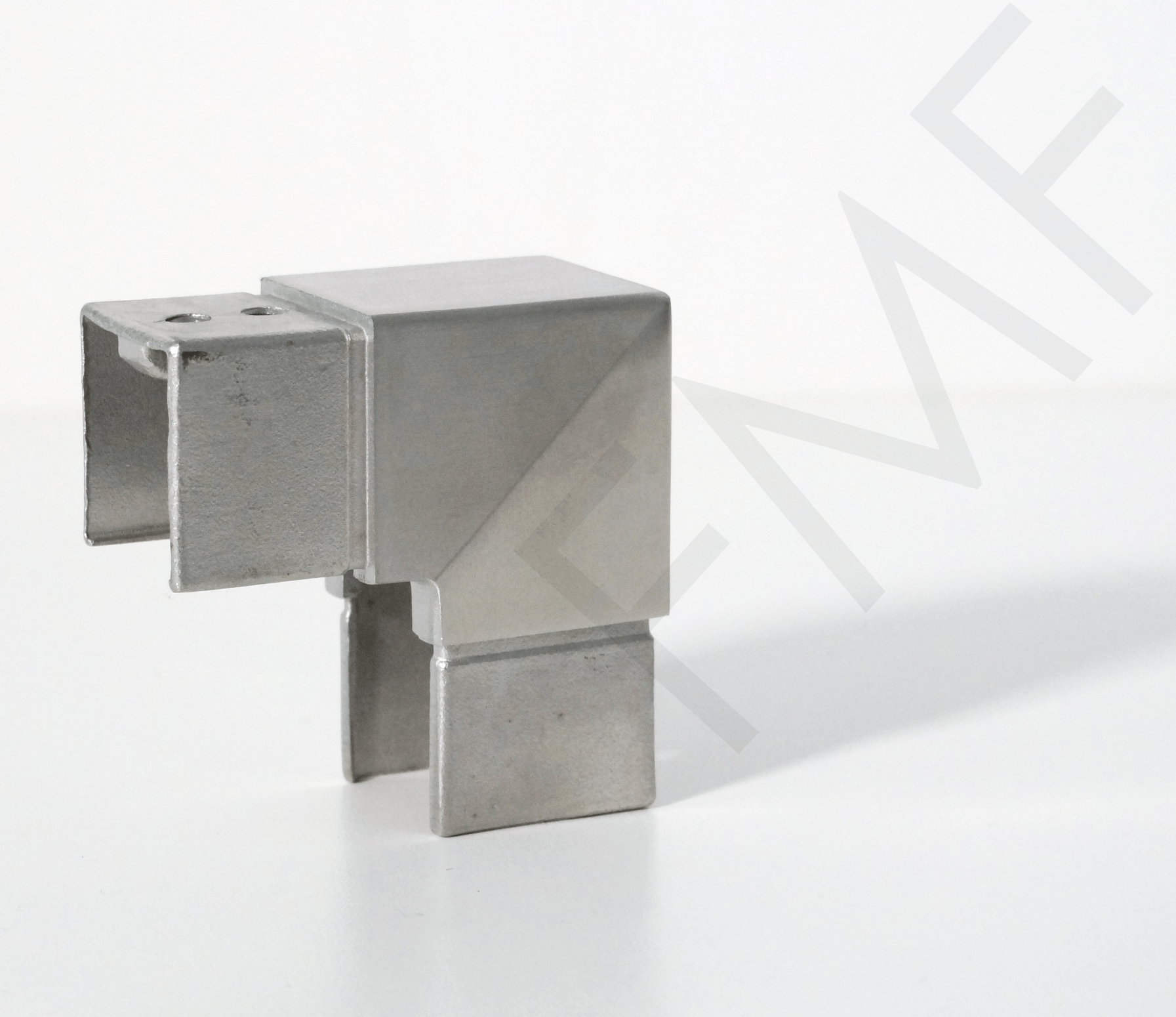 90° Vertical Elbow for 40x40mm Square Cap Handrail
