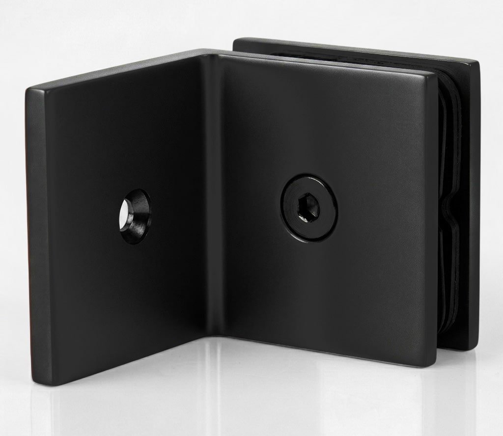 Offset Glass Clamp - Matte Black