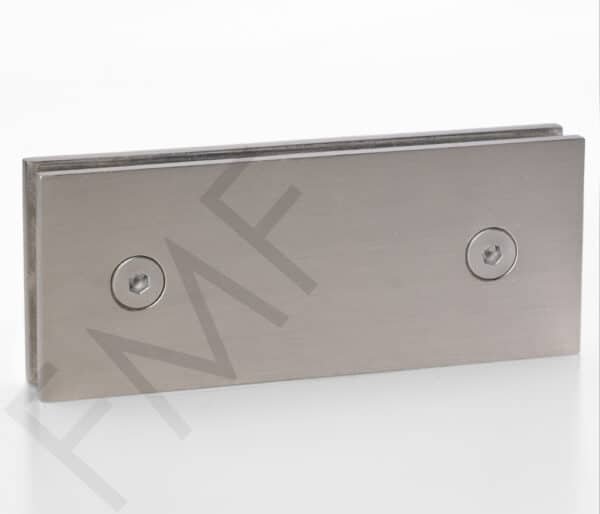 180° Fixed Transom Glass Clamp - Brushed Nickel