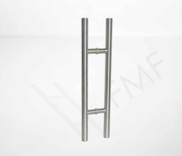Commercial Ladder Style Round Handle - Brushed Stainless, 18" Hole - 30" Length