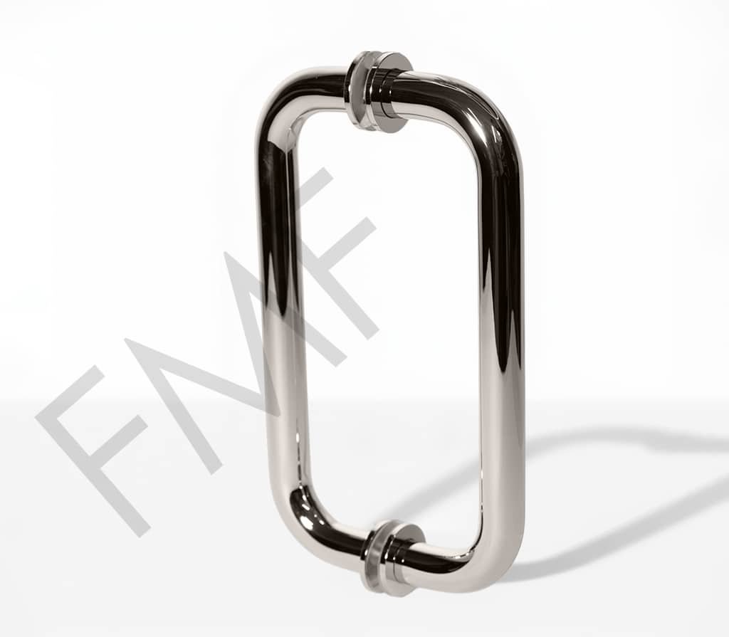 Round Series Pull Handle - Polished Nickel, 8"