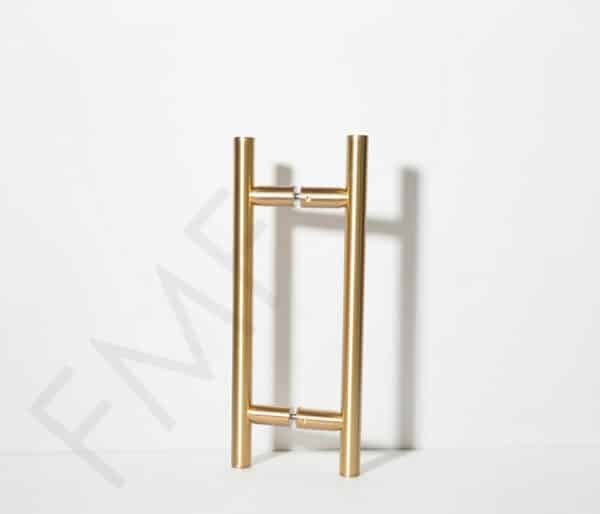 Ladder Pull Handle - Satin Brass, 8"
