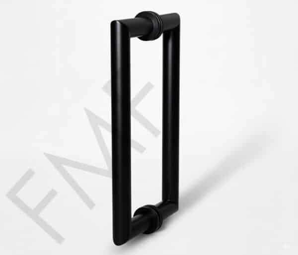 Mitered Series Pull Handle - Matte Black, 8"