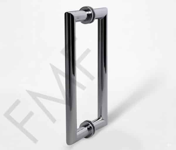 Mitered Series Pull Handle - Chrome, 8"