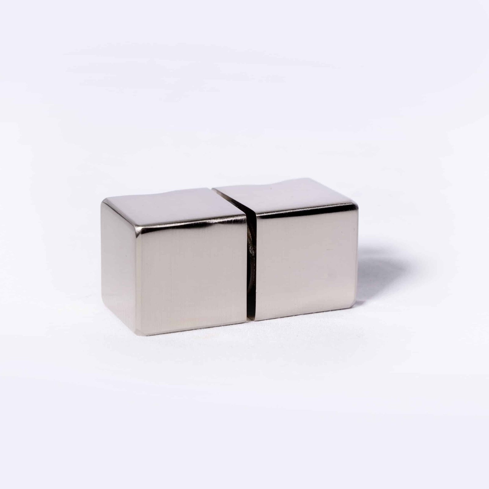 Cube Door Knob - Brushed Nickel