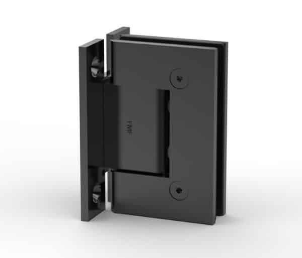 H-Plate Wall Mount Hinge - Matte Black, Premium