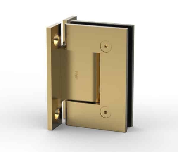 H-Plate Wall Mount Hinge - Satin Brass, Premium