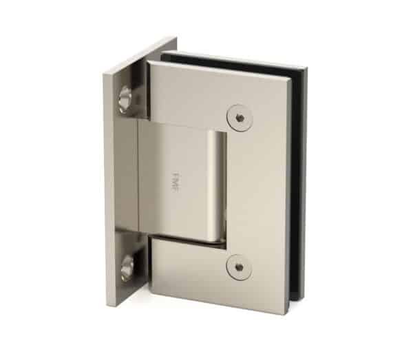 Full Plate Wall Mount Hinge - Polished Nickel