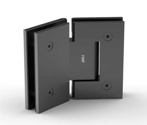 135° Standard Glass-to-Glass Hinge - Matte Black