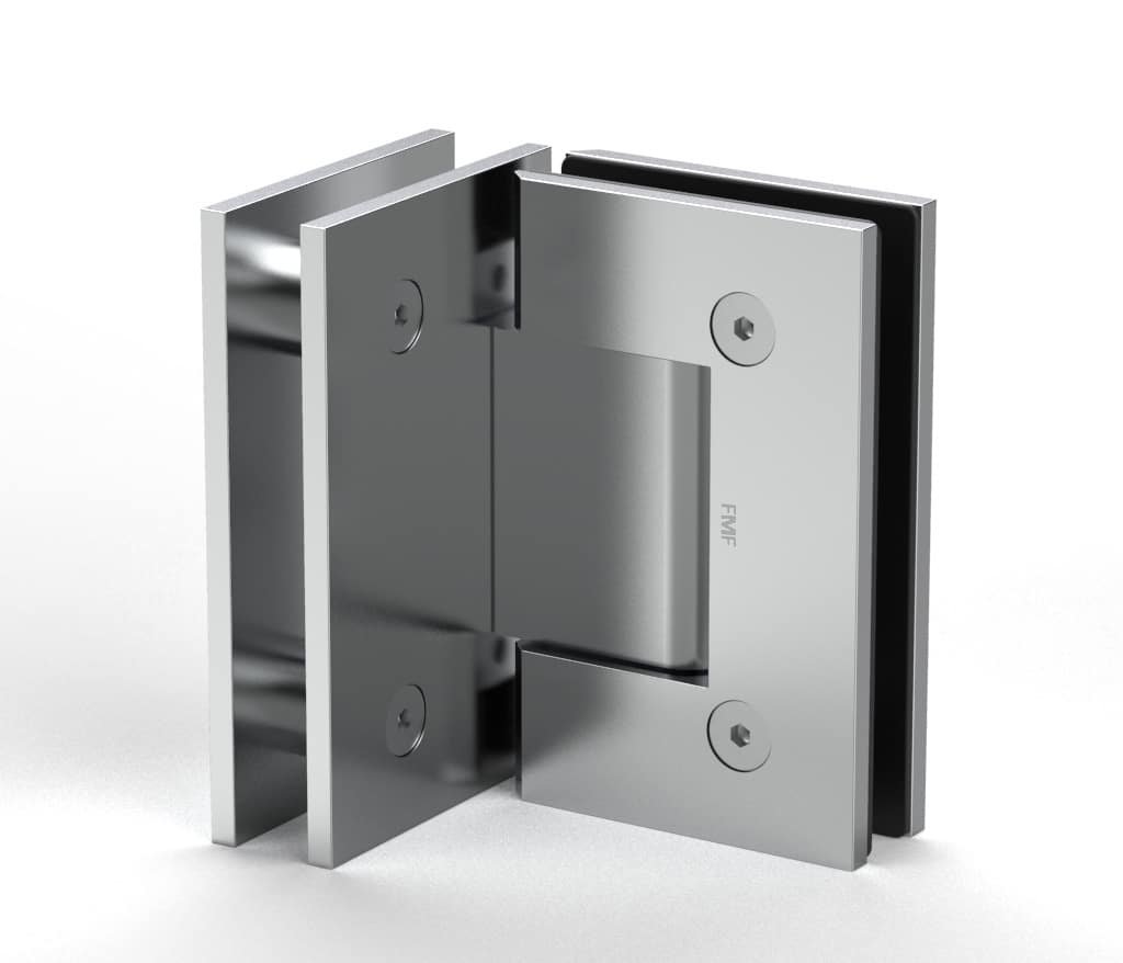90° Heavy Duty Glass-to-Glass Hinge