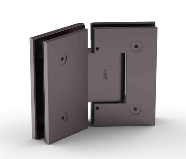 135° Adjustable Glass-to-Glass Hinge - Oil Rubbed Bronze