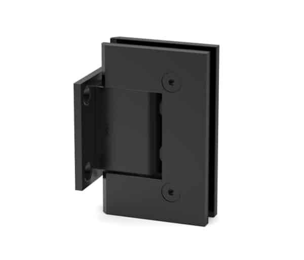 Short Plate Wall Mount Hinge - Matte Black