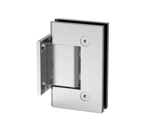 Short Plate Wall Mount Hinge - Chrome