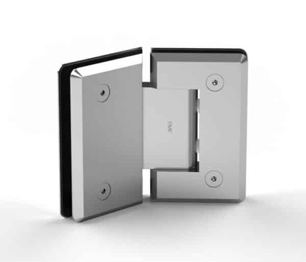 135° Bevelled Glass-to-Glass Hinge - Chrome