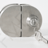 Check out FMF 400 Series Glass Door Locks with a circle shape to feature a sleek and modern design. These locks are the best choice for anyone looking for a combination of maximum security, design, and quality. They do not require any cut-outs on the glass, offering a seamless appearance of the glass door. Get the best value of our glass door locks by installing them on your glass doors at the front gate, patio, etc. They are available in several styles, such as glass-to-glass locks and glass-to-wall locks, along with a Brushed Stainless finish to match every design requirement of architects. With our glass door locks, your security is improved.