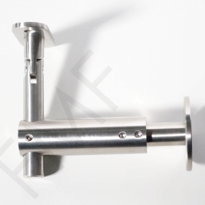 FMF Extendable Wall Mount Handrail Brackets are for wall-to-round profile handrail application. They are used with round handrails. You can extend these brackets from the wall up to 1”. The adjustable saddle allows the handrails to achieve the desired angle. These brackets can be secured with FMF hanger bolts. Their construction in stainless allows them to use in interior and exterior spaces of residential and commercial areas. They are perfect for staircases, porches, balconies, patios, etc. They are one of the most popular handrail brackets of FMF and are designed to meet industry standards and safety code compliance.