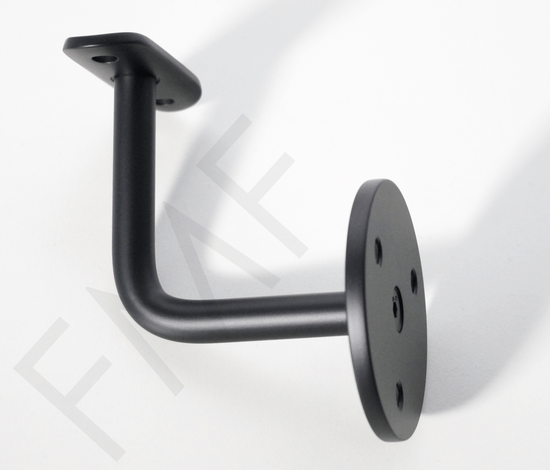 Wall Mount Hand Rail Support w/ Round Fixed Saddle