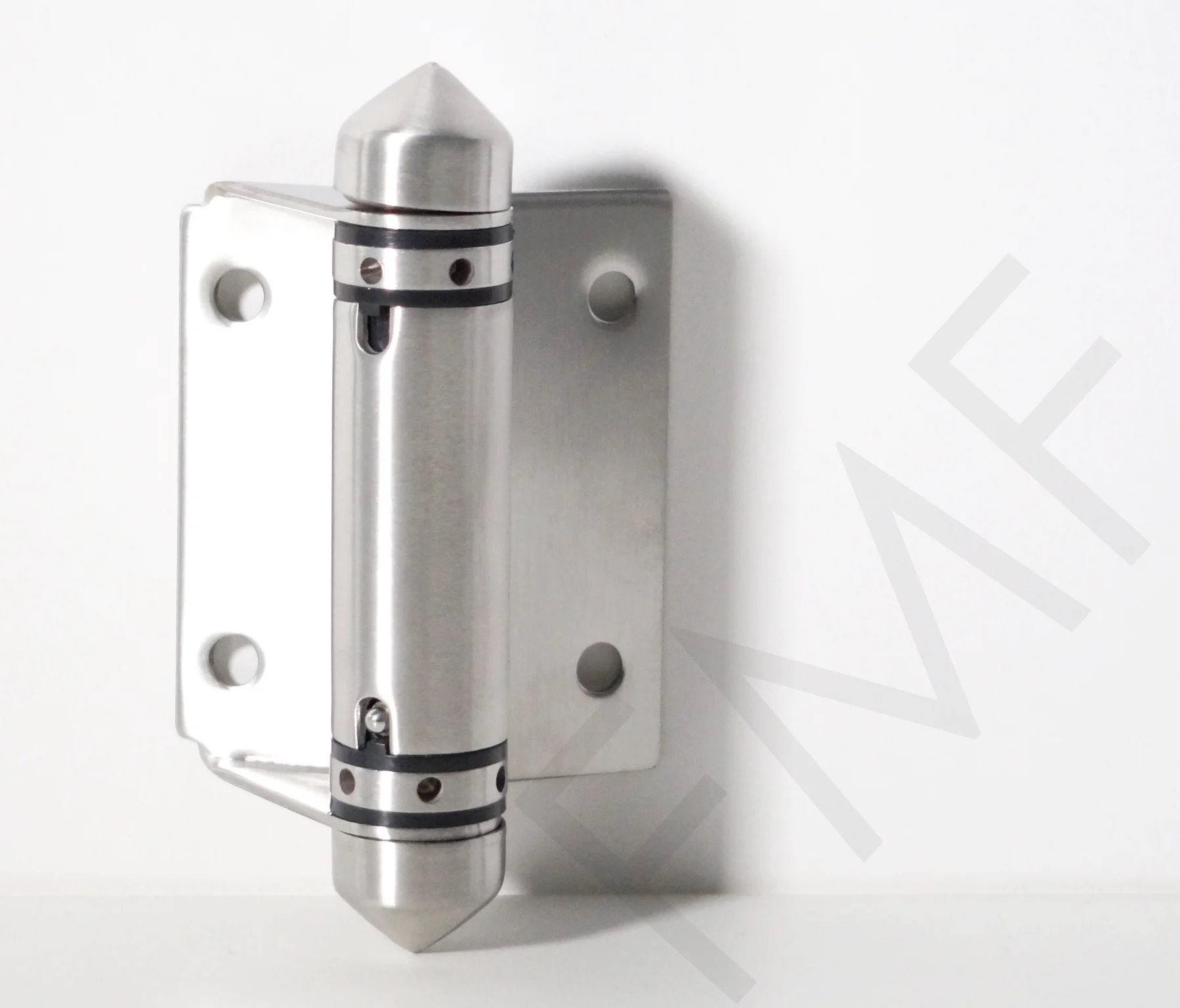 Try our Hydraulic Self-Closing Hinge, Glass-to-Glass for gates. Assisted for easy opening of the gates, these hinges allow the doors to self-close from any position and prevent unnecessary slamming against the latch. You can also regulate the speed of the hinges for opening and closing. Designed to be mounted on the glass, these hinges are suitable for interior and exterior use in residential and commercial properties. Made of premium quality Stainless Steel, the hinges surpass the industry standards and stay durable for a long time.