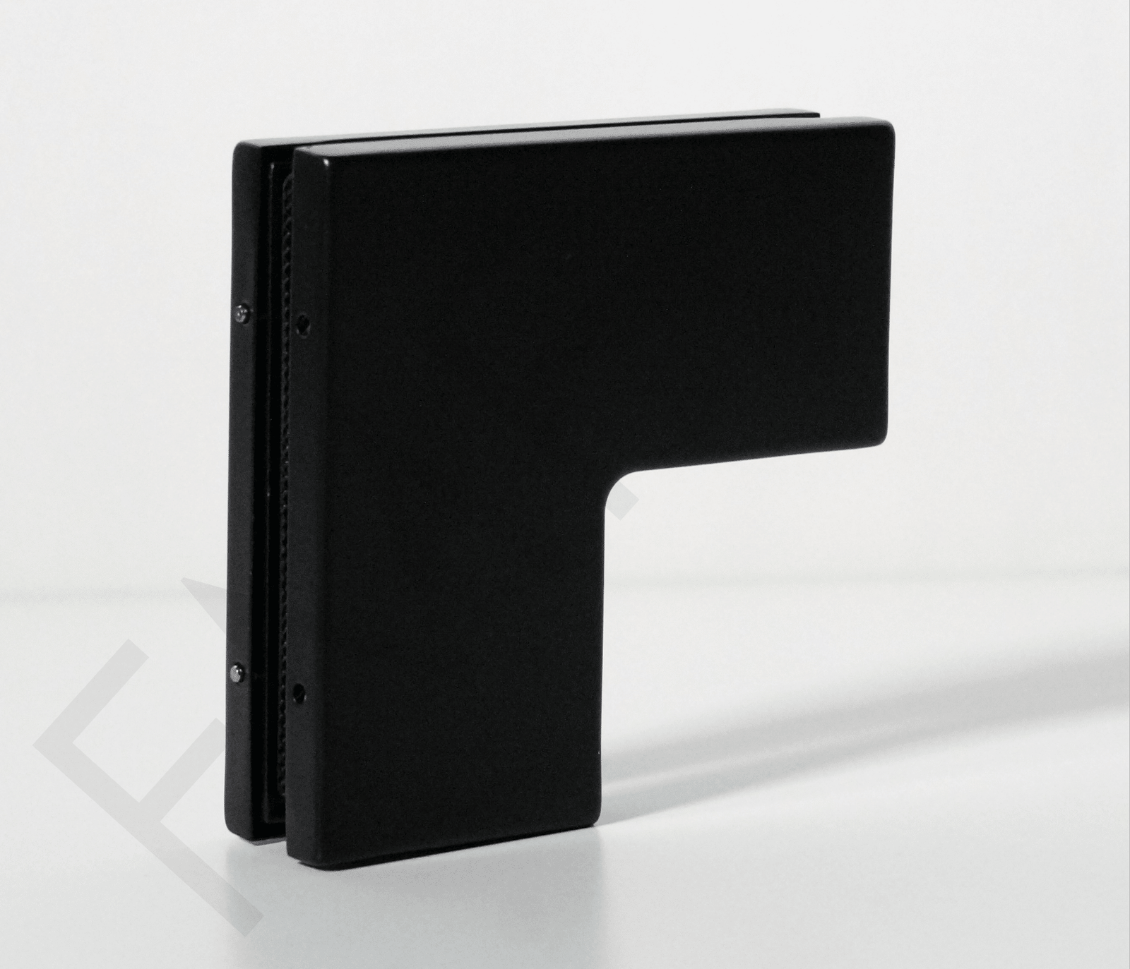 L-Shape Connector Patch Fitting – Matte Black