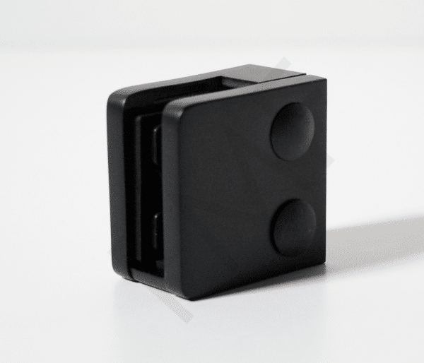 45MM Glass Railing Clamp - Flat Base - Matte Black