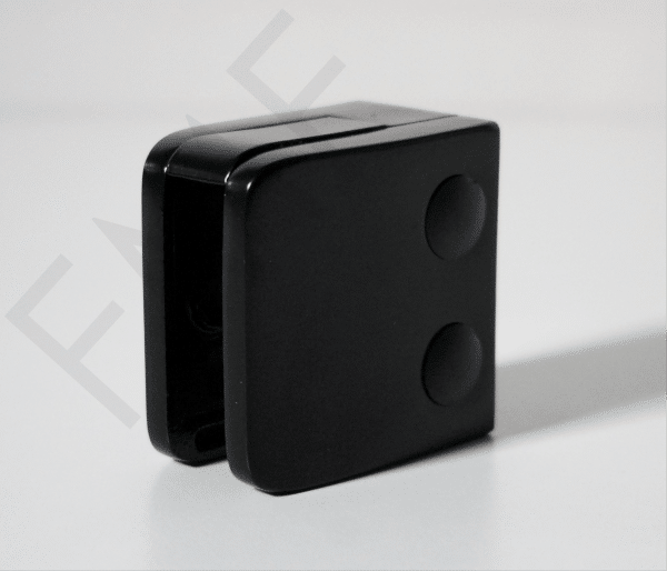 52MM Glass Railing Clamp - Flat Base - Matte Black