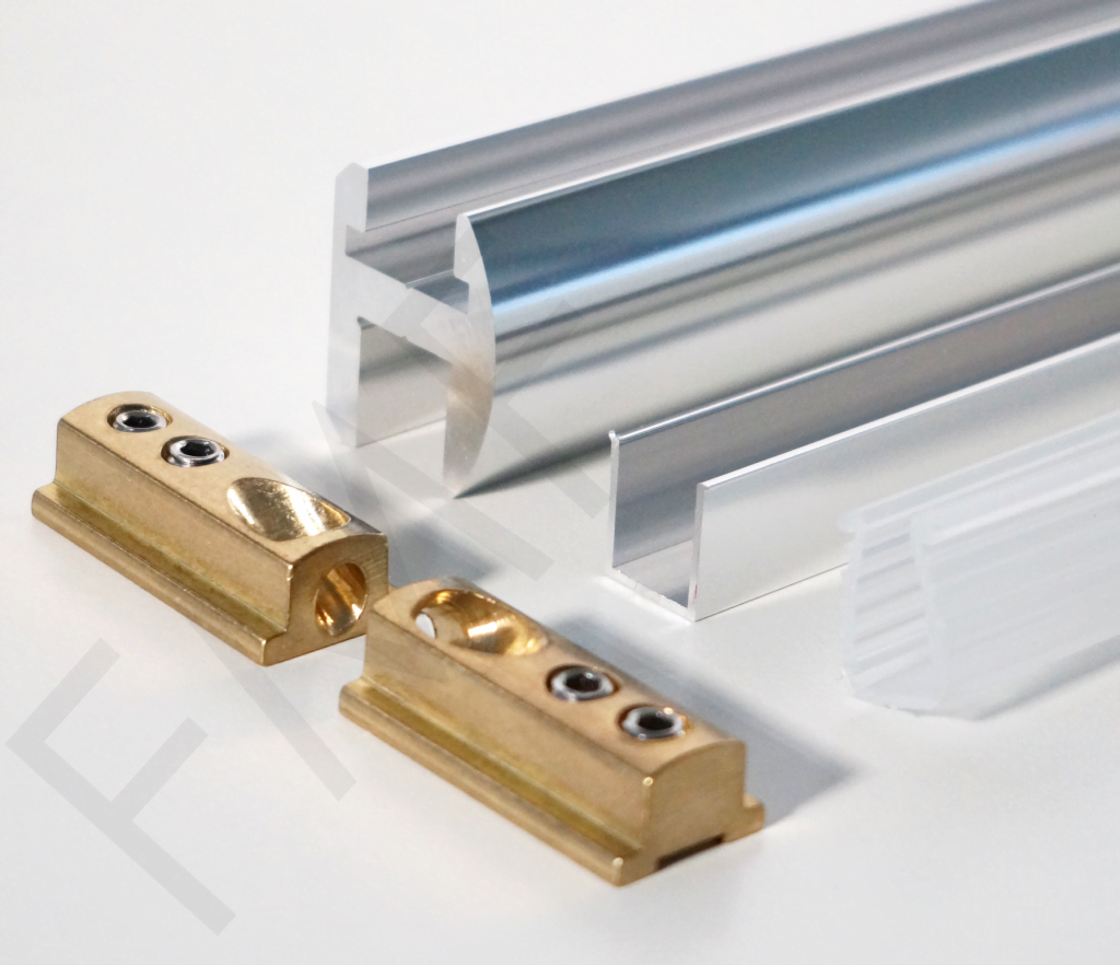 Wall Mounting Brackets for Header Bar - FMF GLASS HARDWARE