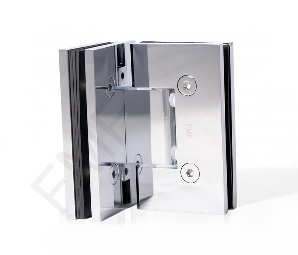 90° Heavy Duty Glass-to-Glass Hinge
