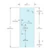 Shower Stock Door - 2 Holes - 26" Width - 26X72