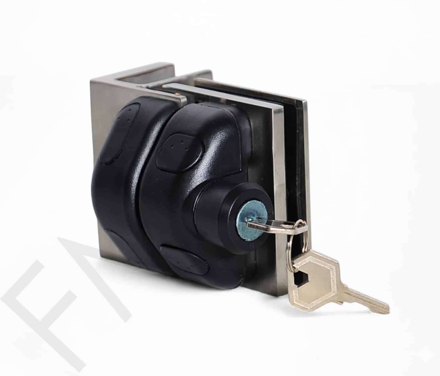 90° Left Open Glass-to-Glass Fence Lock