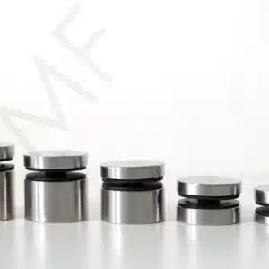 Solid Standoffs at FMF are appropriate for safeguarding your glass railings in residential and commercial spaces. Our standoffs efficiently connect the glass panels to the wall, functioning as fasteners to position parts. As they are constructed of 316-Grade Stainless Steel, they are strong in both design and appearance. Our standoffs are compliant with Canadian Building Code Standards as we believe in providing the best to our customers. We carry standoffs in two finishes, Stainless Steel and Matte Black and sizes from 1⁄2" to 3-½". We provide standoffs for 38MM and 50MM diameters. As they are corrosion-resistant and sturdy, they are suitable for indoor and outdoor use. Our premium quality standoffs offer great dependability for protecting glass installations. The standoffs provide a clean and professional look with our standard finishes.
