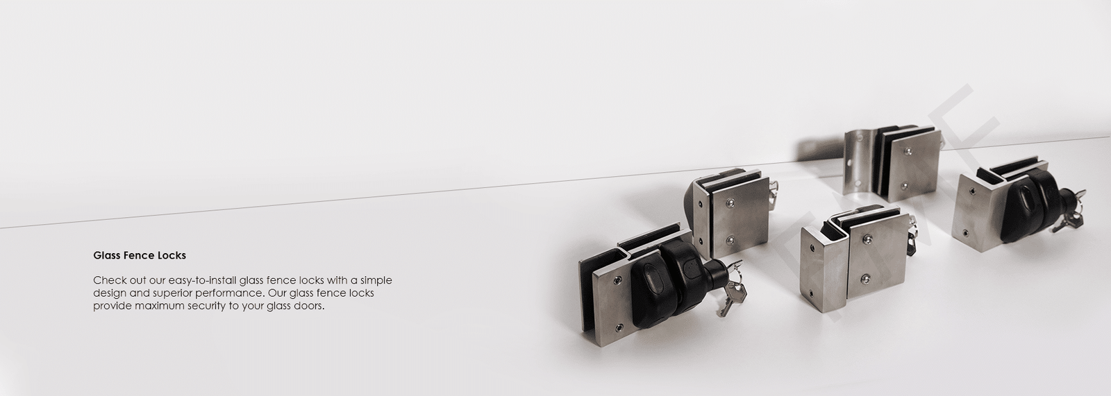 Check out our easy-to-install glass fence locks with a simple design and superior performance. Our glass fence locks provide maximum security to your glass doors.