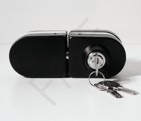 402 Series Glass Door Locks - Matte Black, Glass-Glass