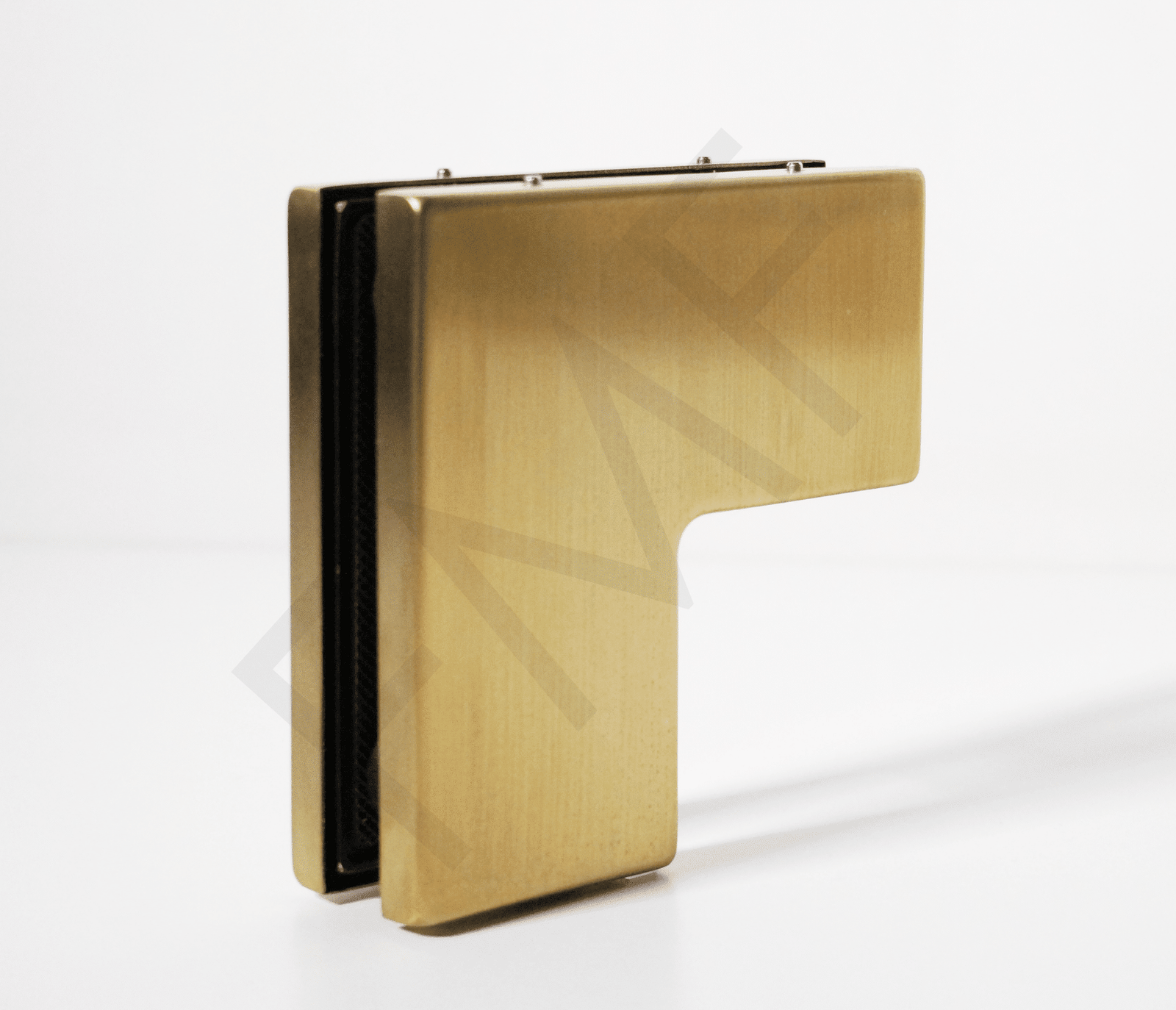 L-Shape Connector Patch Fitting – Satin Brass