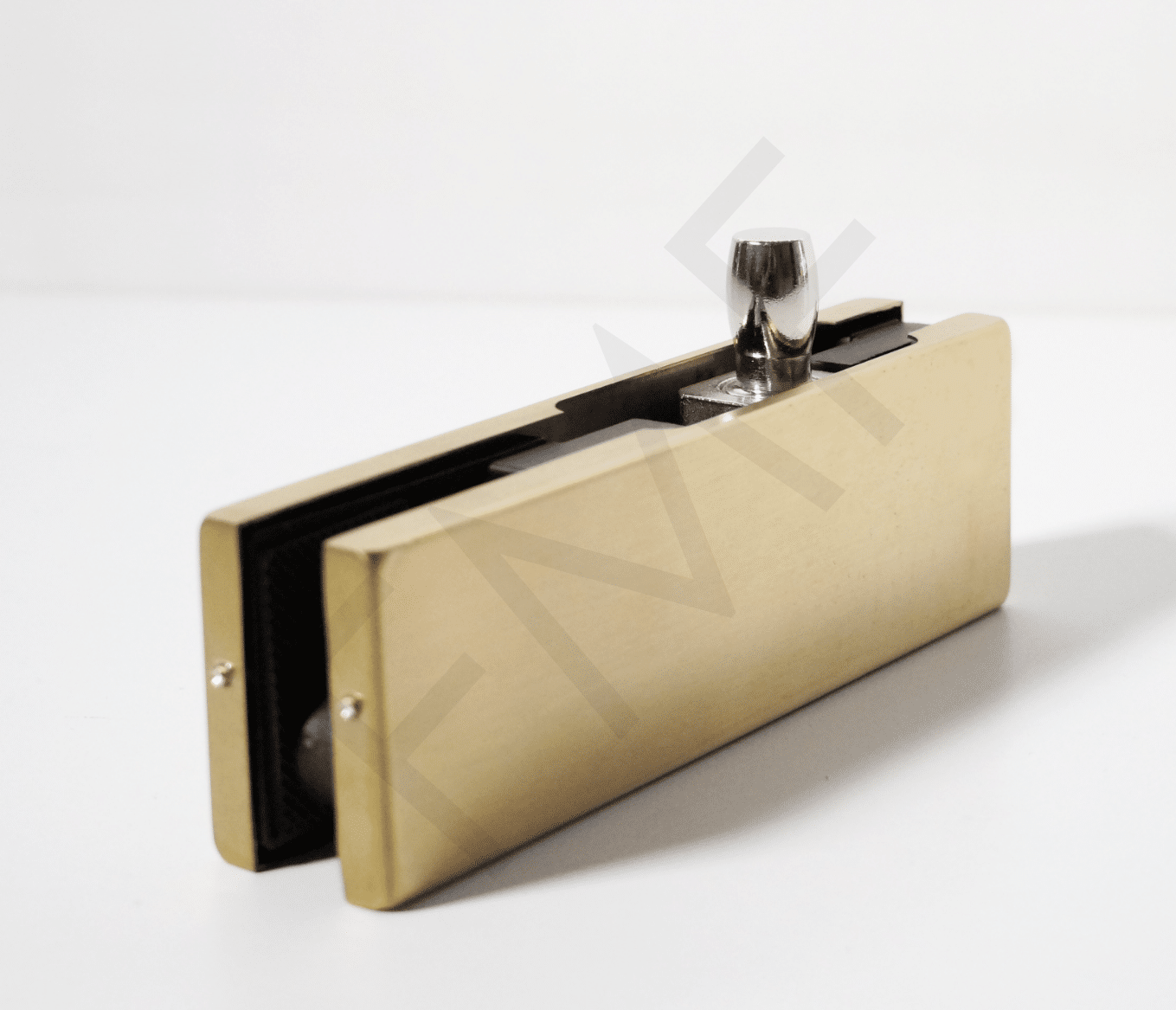 Wall Mounted Pivot Patch Fitting – Satin Brass