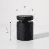 50MM Ø Solid Standoff - Matte Black, 2-½"