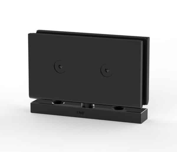 360° Square Pivot Shower Door Hinge - Matte Black