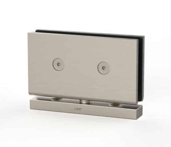360° Square Pivot Shower Door Hinge - Brushed Nickel
