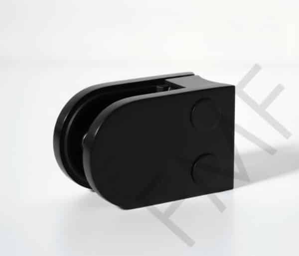 68MM Glass Railing Clamp - Round Base - Matte Black