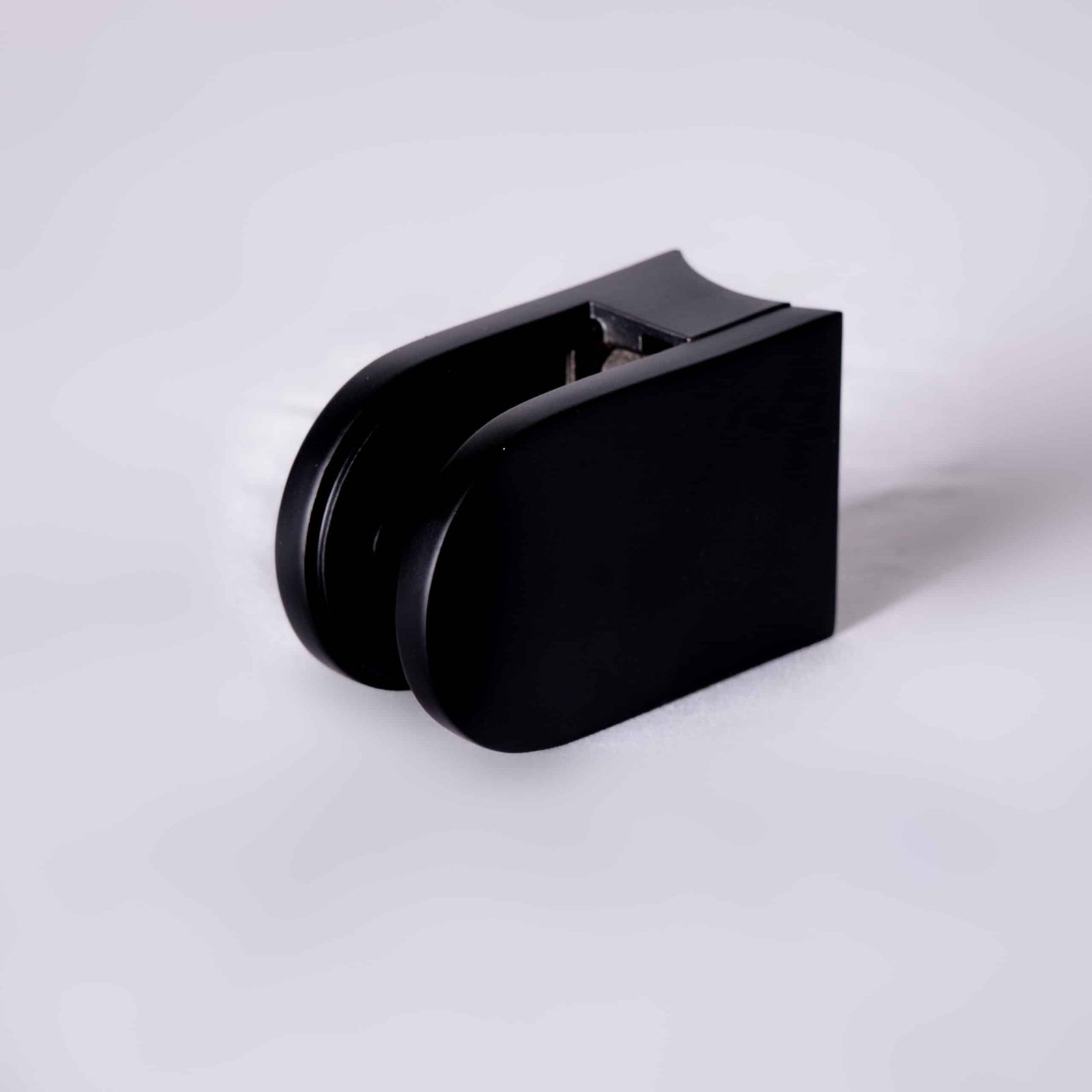 68MM Glass Railing Clamp - Round Base - Matte Black