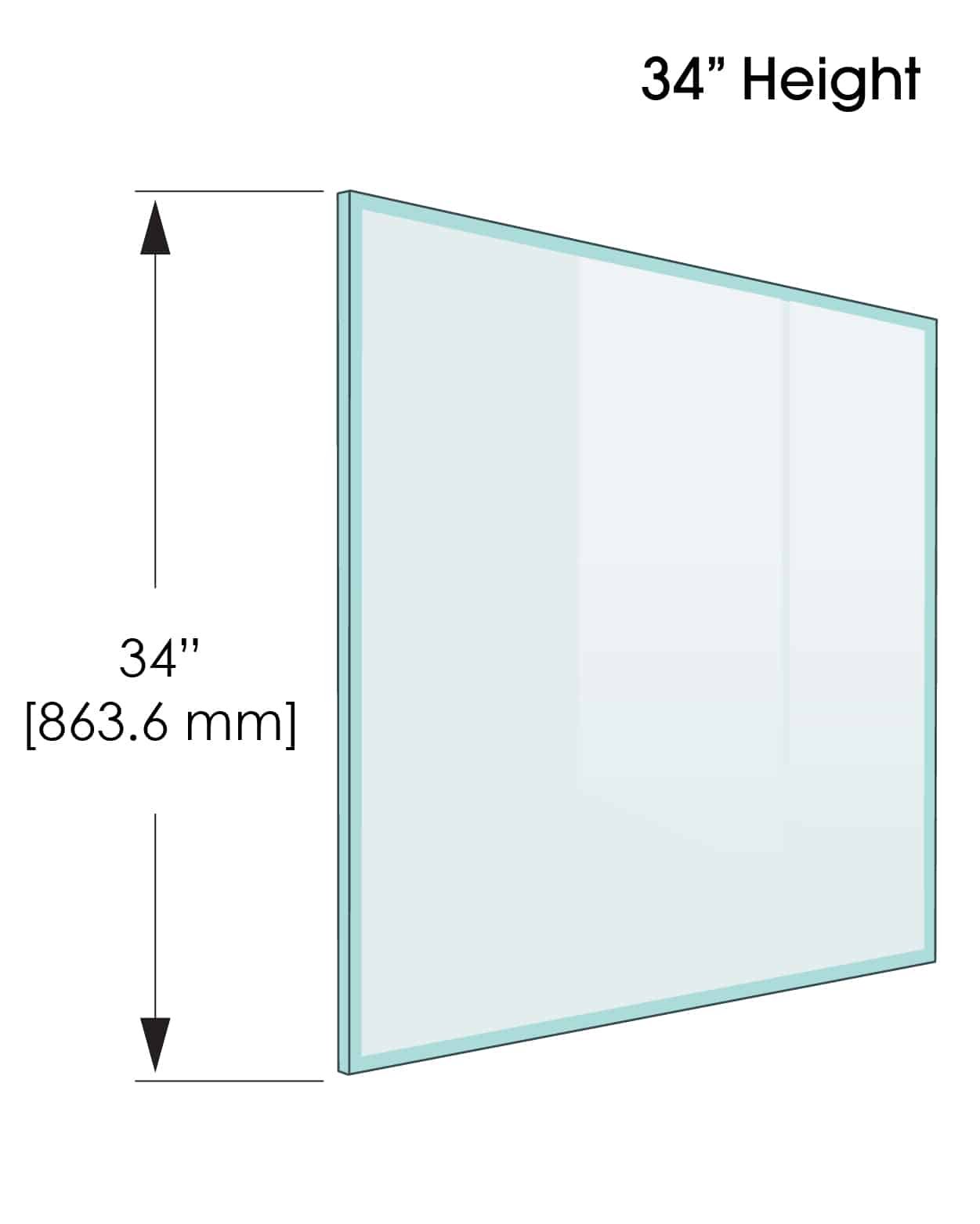 34 Stock Railing Glass Panels