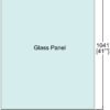 1/2" Railing Glass Panel - 41" Height