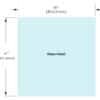 1/2" Railing Glass Panel - 41" Height