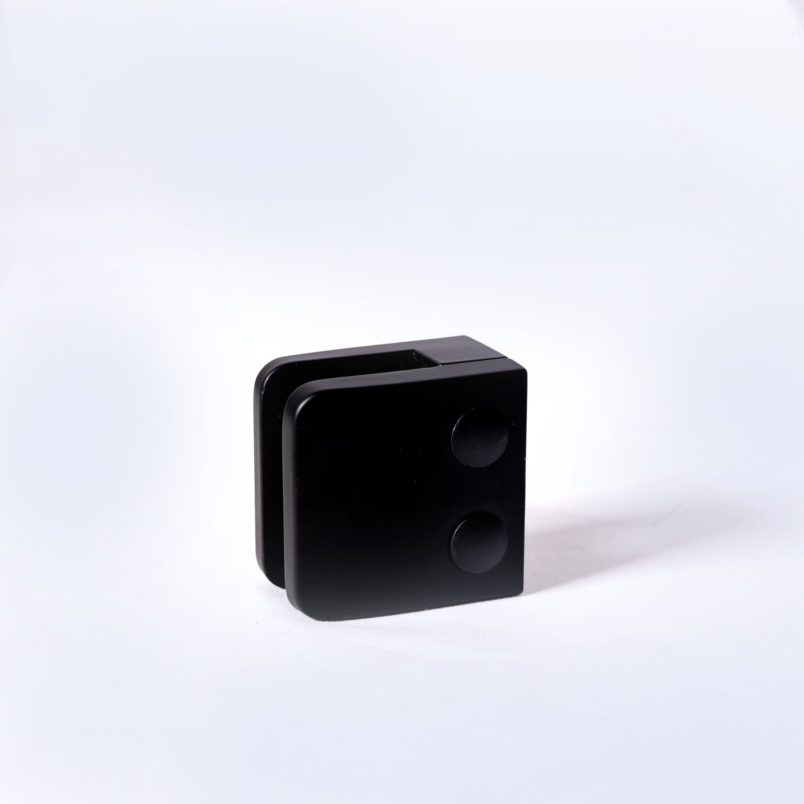 52MM Glass Railing Clamp - Round Base - Matte Black