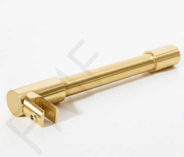 Round Glass-to-Wall Support Bar Kit - Satin Brass