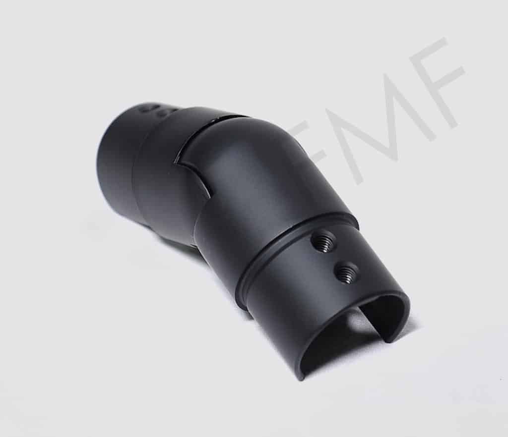 135°Adjustable 42.2 Cap Rail Downward Elbow